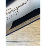 Salvatore Ferragamo  7 B black leather pumps metal logo Photo 5