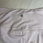 Apana Women's Cropped Capri Leggings Sz Small White Purple Hue Criss-Cross Hem # Photo 4