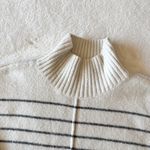 Vera Wang Simply  Ombré Turtleneck Sweater - Grey & White - Large Photo 2