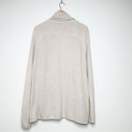 Peruvian Connection Cream Open Shawl Collar Pima Cotton Cardigan Sweater Medium Photo 4