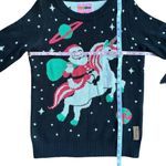 Tipsy Elves Women Santa Unicorn Ugly Christmas Sweater by Size Small Photo 4