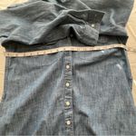 Lands' End  Blue Denim cotton shirt dress Photo 4