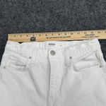 HUDSON Size 27 White 'Remi' High Rise Straight Cropped Frayed Hem Jeans‎ Photo 9