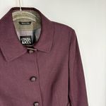 Cinzia Rocca‎ Blazer Size 8 Leather Buttons Purple Photo 1
