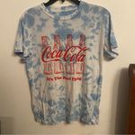 Coca-Cola  Blue tie dye short sleeve shirt size medium NWOT Photo 0
