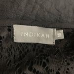 INDIKAH black lace cutout bare shoulder dress med Photo 2