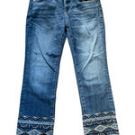 Driftwood  Embroidered Colette Cropped Jeans 28 Photo 0