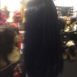 Wig Blue Black Long Lacefront middle Part Anime Photo 4