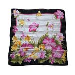 Oscar de la Renta  Floral Studio Silk Floral Head Neck Scarf Hawaiian Multicolor Photo 0