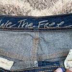 Free People We The Free Distressed Button Fly Fray Hem Jeans Photo 8