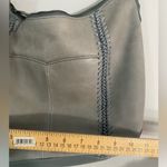The Sak  Sequoia Hobo Purse Slate Crochet Leather Handbag Photo 4