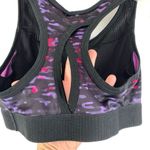 Champion C9 Women's Black Purple Abstract Print Racerback Sports Bra Size Small Photo 2