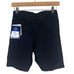Champion NWT  7" Biker Shorts Womens S Black High Rise Ribbed Pocket Athleisure Photo 3
