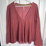 Free People  Women's Sundae Sweater In Rose Pink Coral W1191 Sz S Photo 3