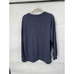 Wildfox Sweatshirt Womens Large Navy Blue Social Embroidered Comfy Cozy Casual Photo 2