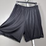 Vintage Figurfit Indera Plus Size 10 Pettipants Slip Shorts Bloomers Pantaloons Black Size M Photo 1