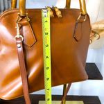 Gucci  Bamboo Handle & Burned Orange Leather Dome Shaped Top Zipper Crossbody Bag Photo 6