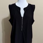 89th and Madison Women’s sleeveless shirt. Worn once. 1/4 Zipper front detail.  Photo 0