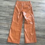 Free People Faux Leather Vegan Leather Wide Leg Pant Photo 4