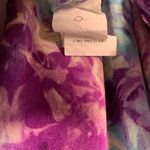 Karen Kane  100% Silk Watercolor Tie Dye Print Blouse Crystal Flower Button Front Photo 8