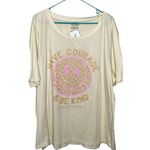 Simply Southern OS "Have courage and Be Kind" Tee - VANILLA ACID Photo 0