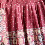 Miami Pleated Boho Tunic Tie Neck Shirt Dress Burgundy S Photo 3