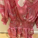 Amanda Uprichard Pink Swirl Dress Photo 4