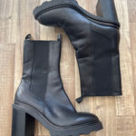 Saks 5th Avenue Women's Saks Fifth Avenue Lugsole Chunky Platform Heeled Boots size 40 Grunge Photo 0