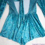 Free People NEW Bali Tightrope Romper In Turquoise Combo, S Photo 8