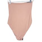 KYA SWIM Havana Reversible Strapless One Piece Bathing Suit Swim Black Tan Rose Size M Photo 3