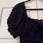 Ulla Johnson Lucette Dress Royal Purple Lago Size 10 Corset Pleated Satin Ruffle Photo 10