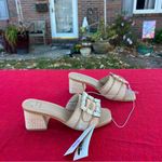 A New Day Size 6.5 Women's Kathleen Raffia Buckle Block Heels - rhinestone Photo 1