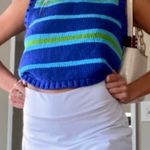 The Limited Vintage  Striped Cropped Sweater Vest Photo 0