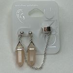 Icing  Mystical Gem Cuff Earrings Silver Photo 0