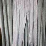 Tahari NWT  Women's Pink & Gray Stripe Lounge Pajama Pants Size Medium Photo 4