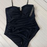 Catherine Malandrino NWT Womens Swimsuit Padded Solid One Piece 1-PC Size M Photo 0