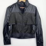 Koral Black Mesh Full Zip Rain Zephyr Bomber Jacket Women's Size Small S Photo 0