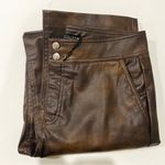 ZARA  faux leather high waisted pants with pockets Photo 9