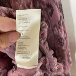 Free People NEW  No Ordinary Jacquard Pink Floral Cropped Sweater Size Medium Photo 8