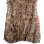 BCBGeneration NEW  Open-Front Faux Fur Vest Cabincore Holiday Winter Travel L Photo 8