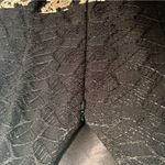 Gianni Bini  Jasmine Black and Gold Embroidered Lace A-Line Mini Dress Photo 10