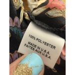 Misa Anthropologie  Size S Floral Puff Sleeve Midi Dress Silky Kimono Style $349 Photo 10