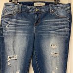 Torrid  Plus Size Skinny Destructed Denim Blue Jeans Size 14 GUC #1824 Photo 3