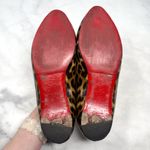 Christian Louboutin  Doracora Heart Leopard Patent Leather Flat Shoes Brown 37 Photo 10