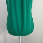 The Limited  Sleeveless Kelly Green Pleated Blouse Size Medium Photo 2
