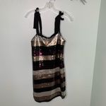Ali & Jay Striped Sequin Mini Sheath Dress XS Photo 1