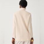 J.Crew  Giselle Cardigan Blazer Jacket Merino Cotton Womens Large Cream Photo 2