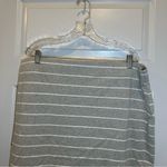 Boutique + Grey/White Striped Pull On Stretch Pencil Skirt 2X Photo 2
