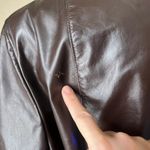 American Vintage Vintage 70s Leather Shop Brown Belted Trench Coat Womens Genuine Leather L/XL Photo 4