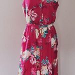 Mlle Gabrielle  red floral maxi dress size medium Photo 0